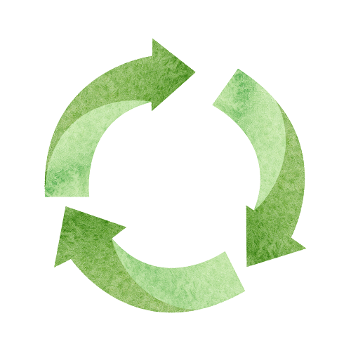 Símbolo verde de círculo de renovação, mostrando a renovação da terra